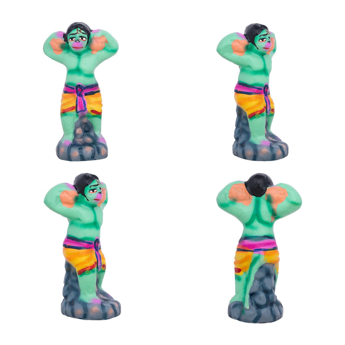 Ramar Palam Clay Golu Bommai Set - 8 x 3.5 Inches | Giri Golu Doll/ Navaratri Golu Bomma/Gombe/Bommai