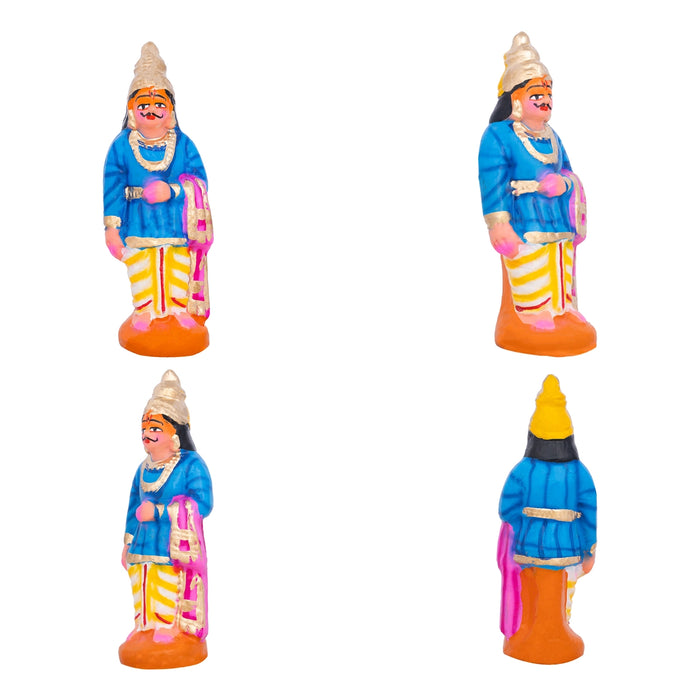 Ramar Palam Clay Golu Bommai Set - 8 x 3.5 Inches | Giri Golu Doll/ Navaratri Golu Bomma/Gombe/Bommai