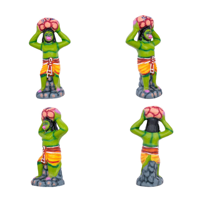 Ramar Palam Clay Golu Bommai Set - 8 x 3.5 Inches | Giri Golu Doll/ Navaratri Golu Bomma/Gombe/Bommai