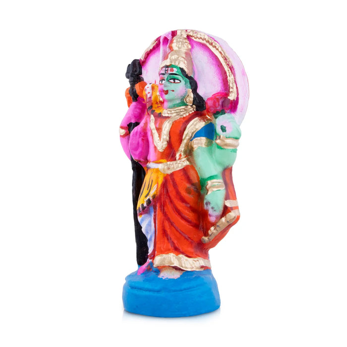 Arthanatheeswarar Clay Golu Bommai - 7 x 3.5 Inches | Giri Golu Doll/ Navaratri Golu Bomma/Gombe/Bommai