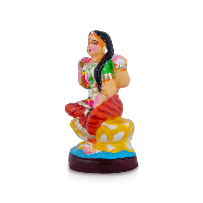 Balambigai Clay Golu Bommai - 8 x 4 Inches | Giri Golu Doll/ Navaratri Golu Bomma/Gombe/Bommai