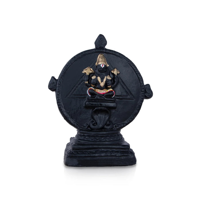 Chakrathazhwar Clay Golu Bommai - 8 x 7 Inches | Giri Golu Doll/ Navaratri Golu Bomma/Gombe/Bommai