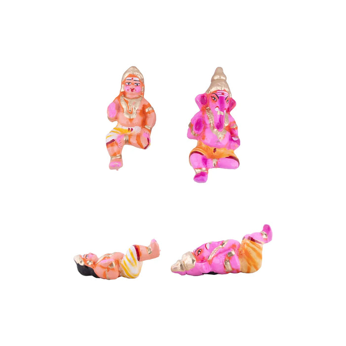 Kailangiri Clay Golu Bommai Set - 9.5 x 12 Inches | Giri Golu Doll/Navaratri Golu Bomma/Gombe/Bommai