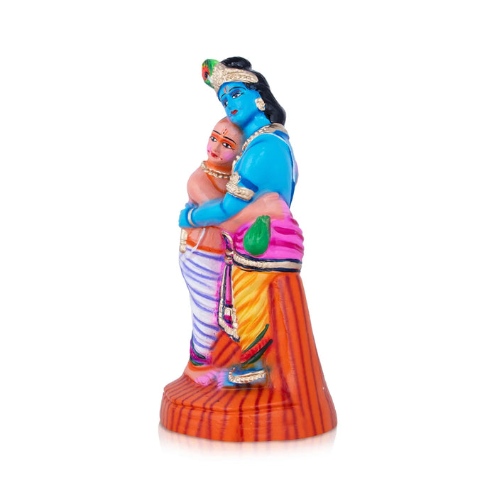 Krishna with Kuselar Paper Mache Golu Bommai - 13 x 6 Inches | Giri Golu Doll/ Navaratri Golu Bomma/Gombe