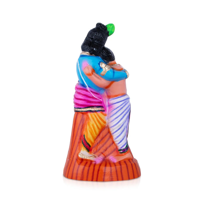 Krishna with Kuselar Paper Mache Golu Bommai - 13 x 6 Inches | Giri Golu Doll/ Navaratri Golu Bomma/Gombe