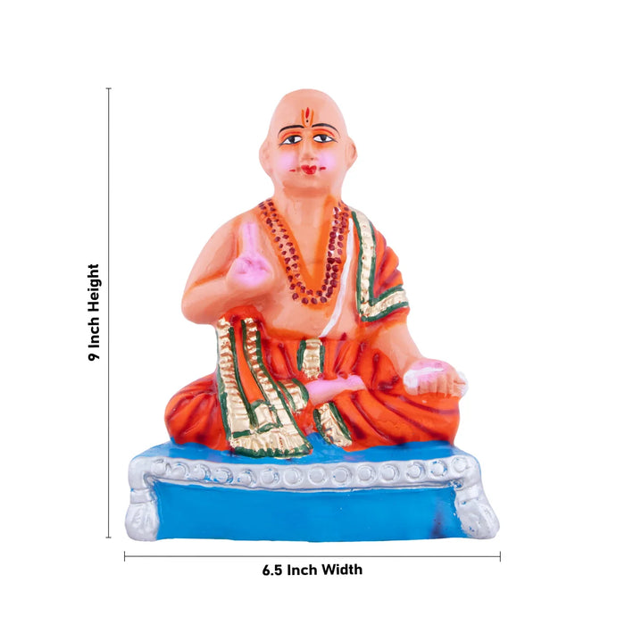 Madhvacharya Paper Mache Golu Bommai - 9 x 6.5 Inches | Giri Golu Doll/ Navaratri Golu Bomma/Gombe/Bommai