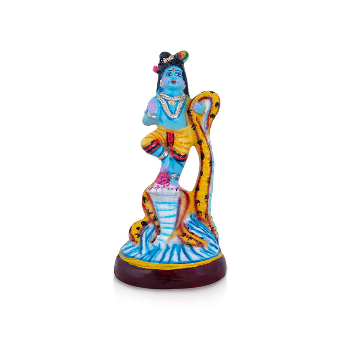 Krishna Kalinga Narthanam Paper Mache Golu Bommai - 12 x 6 Inches | Giri Golu Doll/ Navaratri Golu Bomma/Gombe