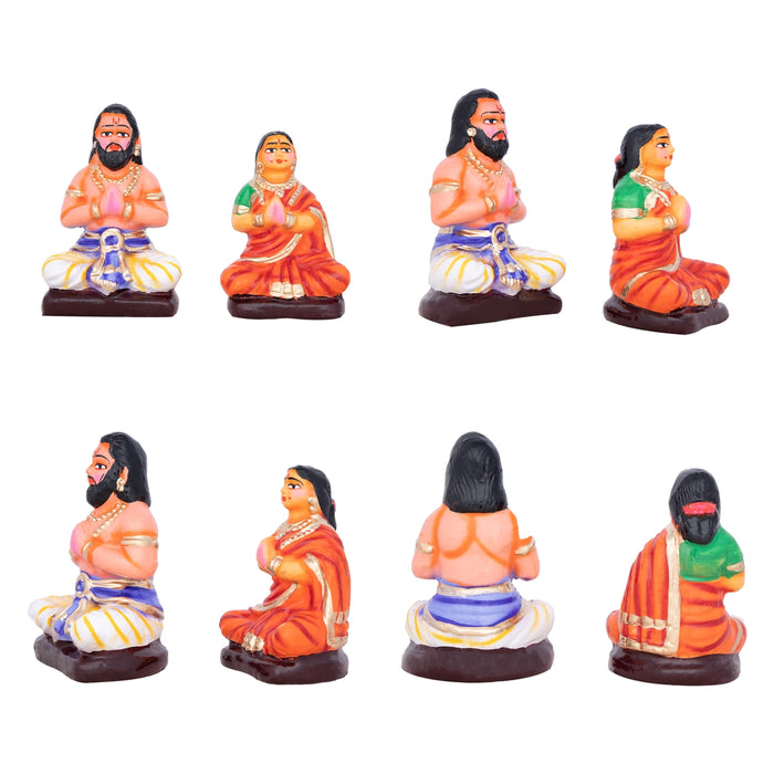 Krishna Leela Clay Golu Bommai Set - 7 x 9 Inches | Giri Golu Doll/ Navaratri Golu Bomma/Gombe/Bommai