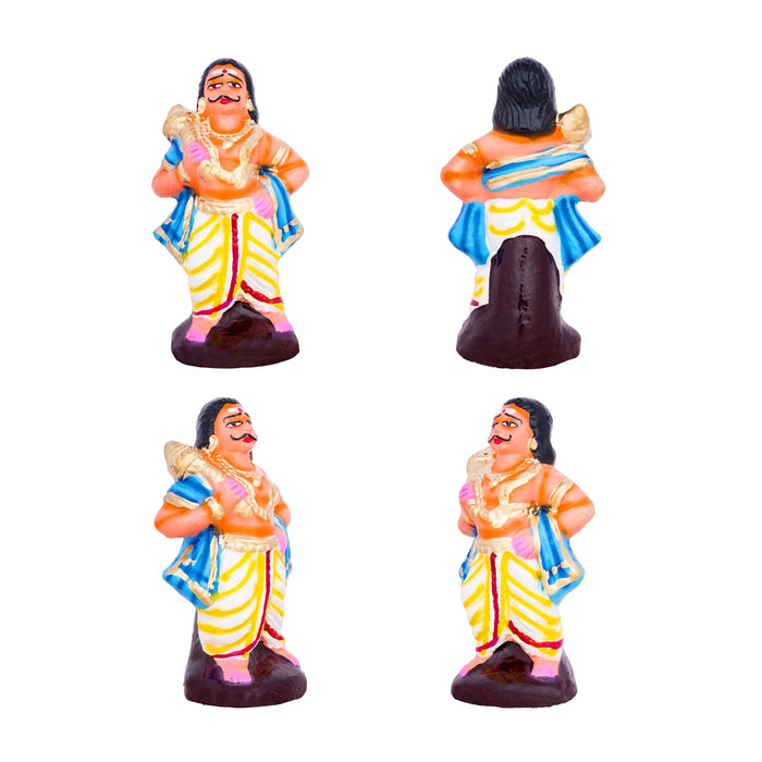 Prahalada Clay Golu Bommai Set - 9 x 7 Inches | Giri Golu Doll/ Navaratri Golu Bomma/Gombe/Bommai