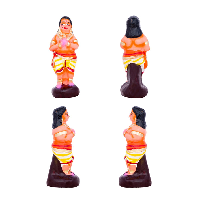 Prahalada Clay Golu Bommai Set - 9 x 7 Inches | Giri Golu Doll/ Navaratri Golu Bomma/Gombe/Bommai