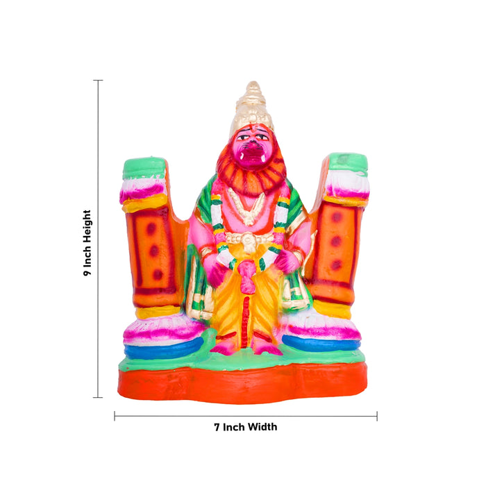 Prahalada Clay Golu Bommai Set - 9 x 7 Inches | Giri Golu Doll/ Navaratri Golu Bomma/Gombe/Bommai