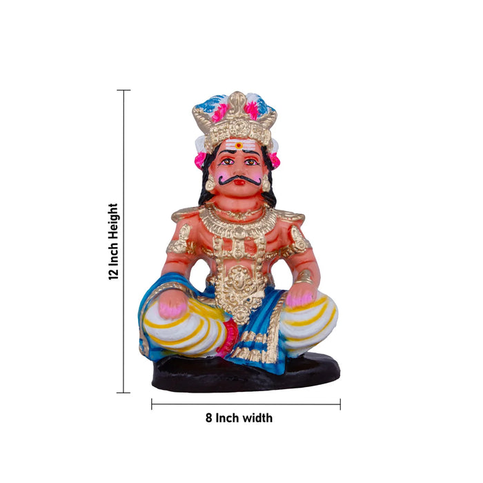 Maya Bazar Clay Golu Bommai Set - 12 x 8 Inches | Giri Golu Doll/ Navaratri Golu Bomma/Gombe/Bommai