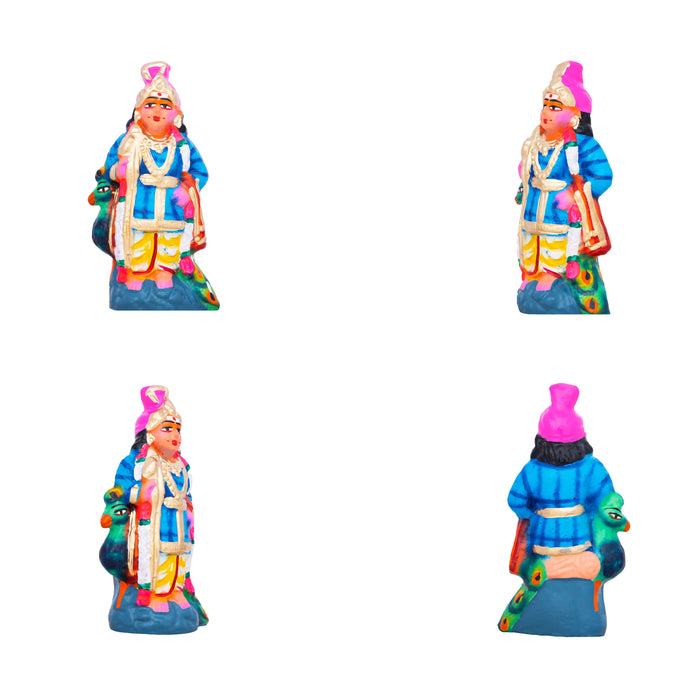 Palani Malai Kavadi Clay Golu Bommai Set - 9 x 11 Inches | Giri Golu Doll/ Navaratri Golu Bomma/Gombe/Bommai