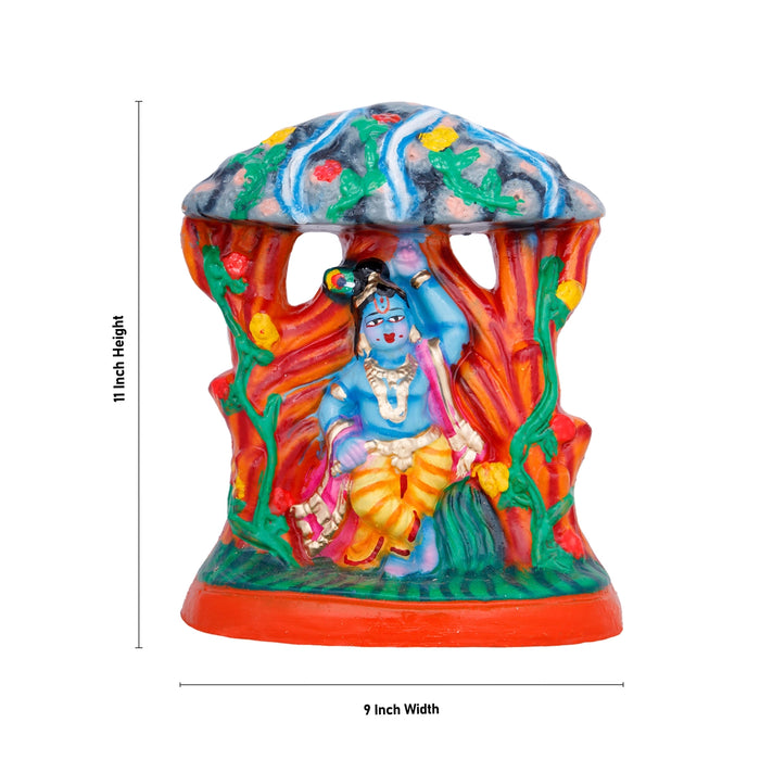 Govardhana Giri Clay Golu Bommai Set - 11 x 9 Inches | Giri Golu Doll/ Navaratri Golu Bomma/Gombe/Bommai