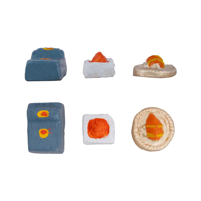 Marriage Clay Golu Bommai Set - 13 x 13 Inches | Giri Golu Doll/ Navaratri Golu Bomma/ Gombe/ Bommai