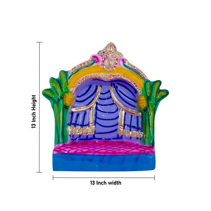 Marriage Clay Golu Bommai Set - 13 x 13 Inches | Giri Golu Doll/ Navaratri Golu Bomma/ Gombe/ Bommai