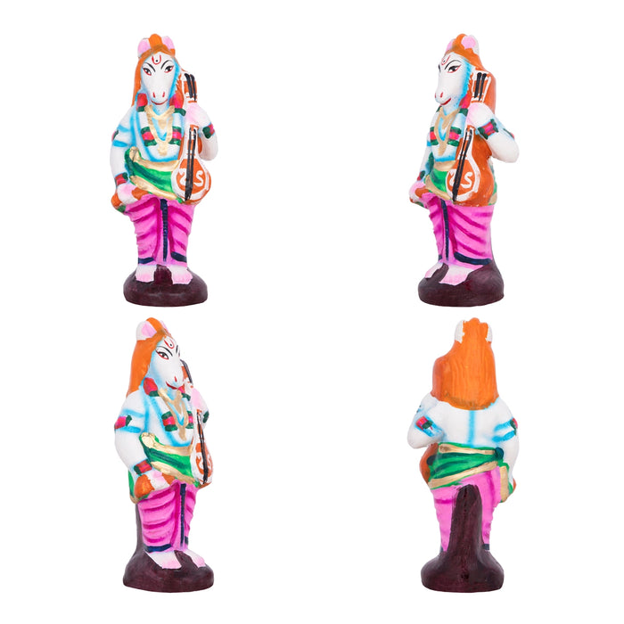 Vaikuntam Clay Golu Bommai Set - 9 x 8 Inches | Giri Golu Doll/ Navaratri Golu Bomma/Gombe/Bommai