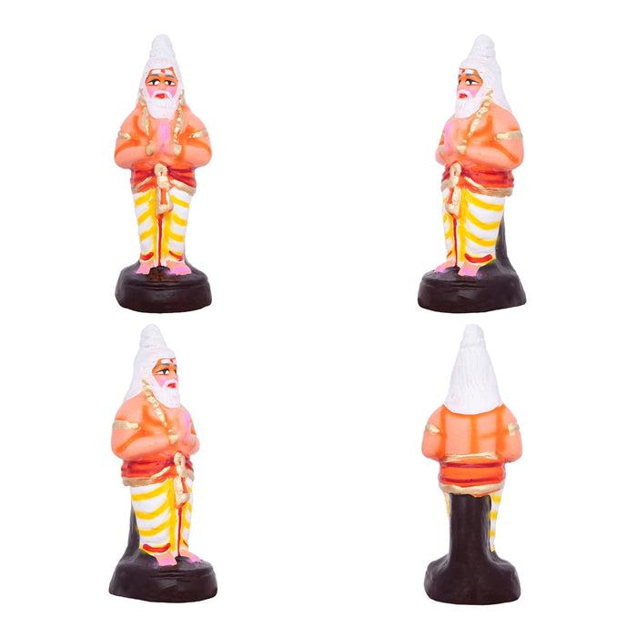 Vaikuntam Clay Golu Bommai Set - 9 x 8 Inches | Giri Golu Doll/ Navaratri Golu Bomma/Gombe/Bommai