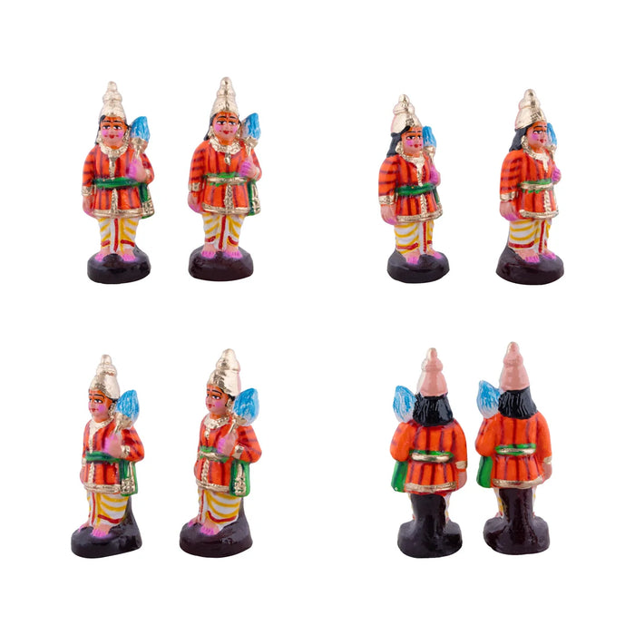 Ramar Pattabhishekam Clay Golu Bommai Set - 12 x 9 Inches | Giri Golu Doll/ Navaratri Golu Bomma/Gombe/Bommai