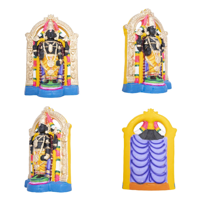 Uppiliappan Perumal Clay Golu Bommai Set - 12 x 7.5 Inches | Giri Golu Doll/ Navaratri Golu Bomma/Gombe/Bommai