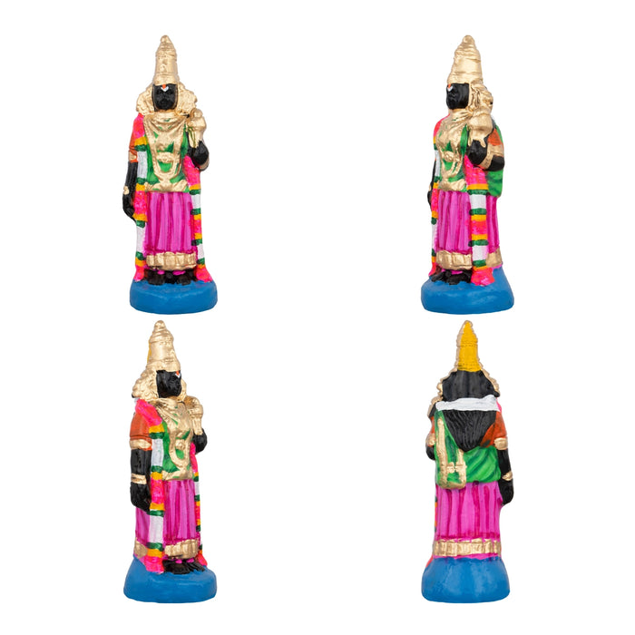 Parthasarathy Perumal Utsavar Clay Golu Bommai Set - 10 x 6 Inches | Giri Golu Doll/ Navaratri Golu Bomma/Gombe