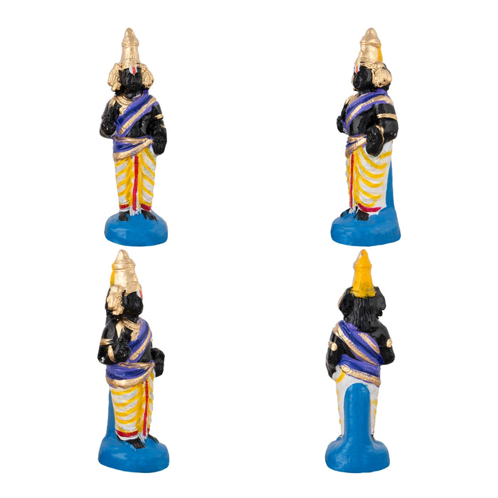 Parthasarathy Perumal Utsavar Clay Golu Bommai Set - 10 x 6 Inches | Giri Golu Doll/ Navaratri Golu Bomma/Gombe