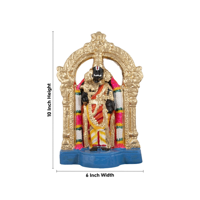 Parthasarathy Perumal Utsavar Clay Golu Bommai Set - 10 x 6 Inches | Giri Golu Doll/ Navaratri Golu Bomma/Gombe