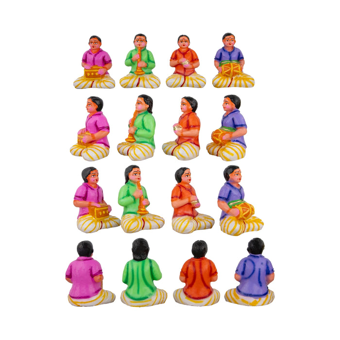 Upanayanam Clay Golu Bommai Set - 6 x 6 Inches | Giri Golu Doll/ Navaratri Golu Bomma/Gombe/Bommai