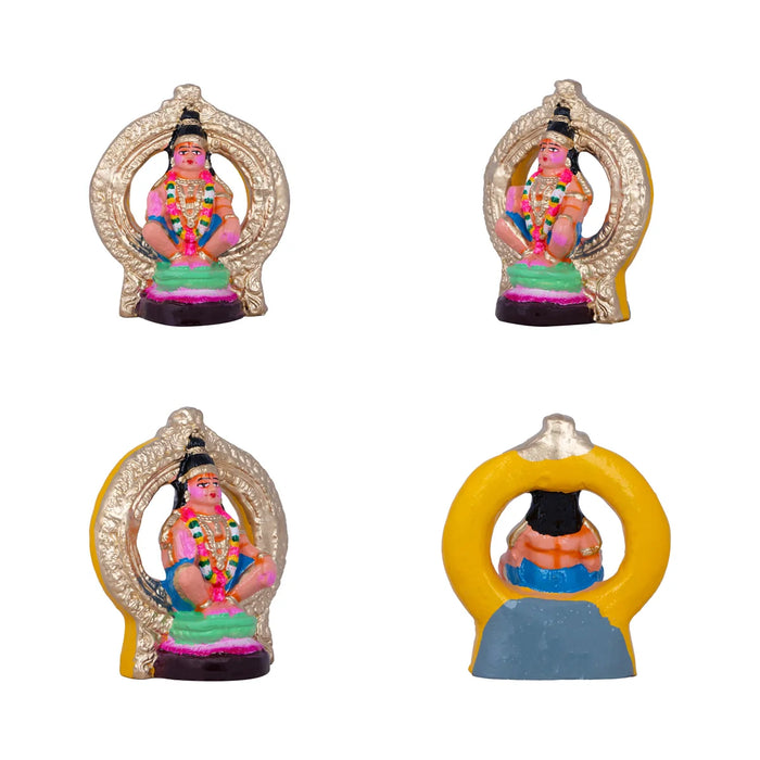 Ayyappan Pooja Clay Golu Bommai Set - 14 x 12 Inches | Giri Golu Doll/ Navaratri Golu Bomma/ Gombe/ Bommai