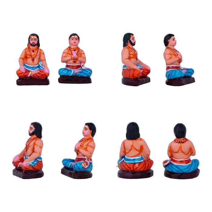 Ayyappan Pooja Clay Golu Bommai Set - 14 x 12 Inches | Giri Golu Doll/ Navaratri Golu Bomma/ Gombe/ Bommai