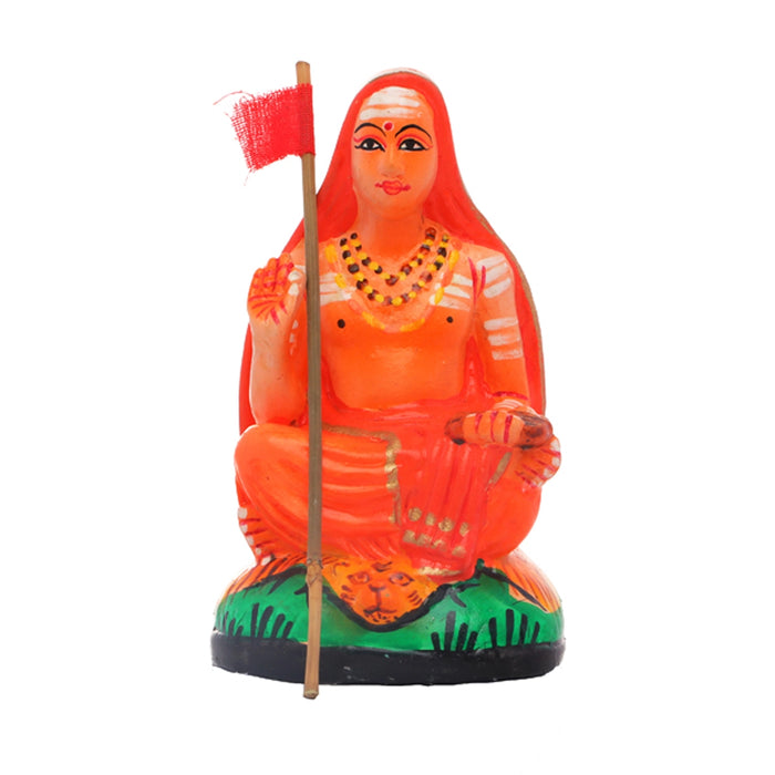 Adi Shankaracharya Clay Golu Bommai - 6 Inches | Giri Golu Doll/ Navaratri Golu Bomma/Gombe/Bommai