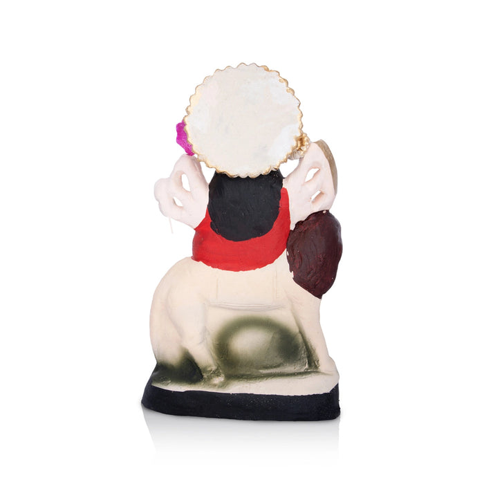 Durga Idol Clay Golu Bommai - 10.5 X 6 Inches | Giri Golu Doll/ Navaratri Gombe/ Navratri Decor
