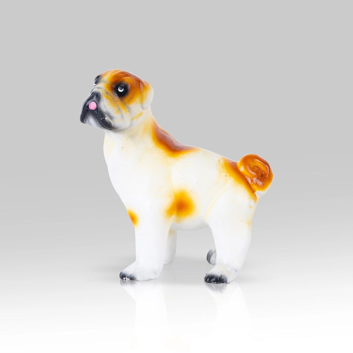 Dog Standing Clay Golu Bommai - 4.5 x 4 Inches | Giri Golu Doll/ Navaratri Golu Bomma/ Gombe/ Bommai