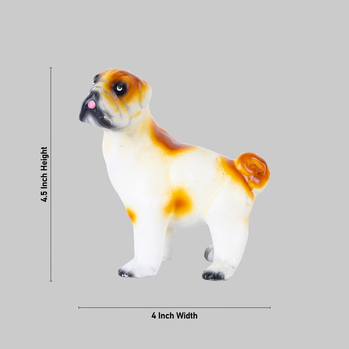 Dog Standing Clay Golu Bommai - 4.5 x 4 Inches | Giri Golu Doll/ Navaratri Golu Bomma/ Gombe/ Bommai