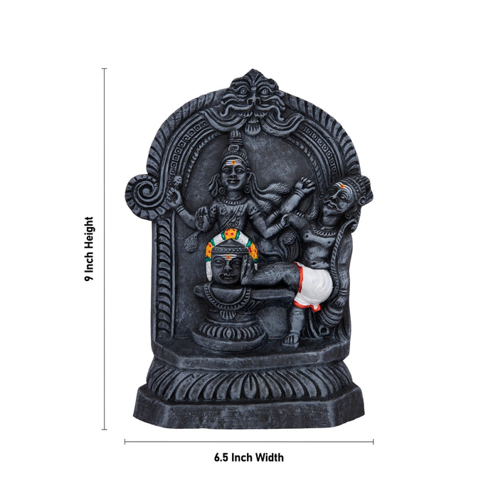 Kannappa Nayanar Clay Golu Bommai - 9 x 6.5 Inches | Giri Golu Doll/Navaratri Golu Bomma/Gombe/ Dasara Doll