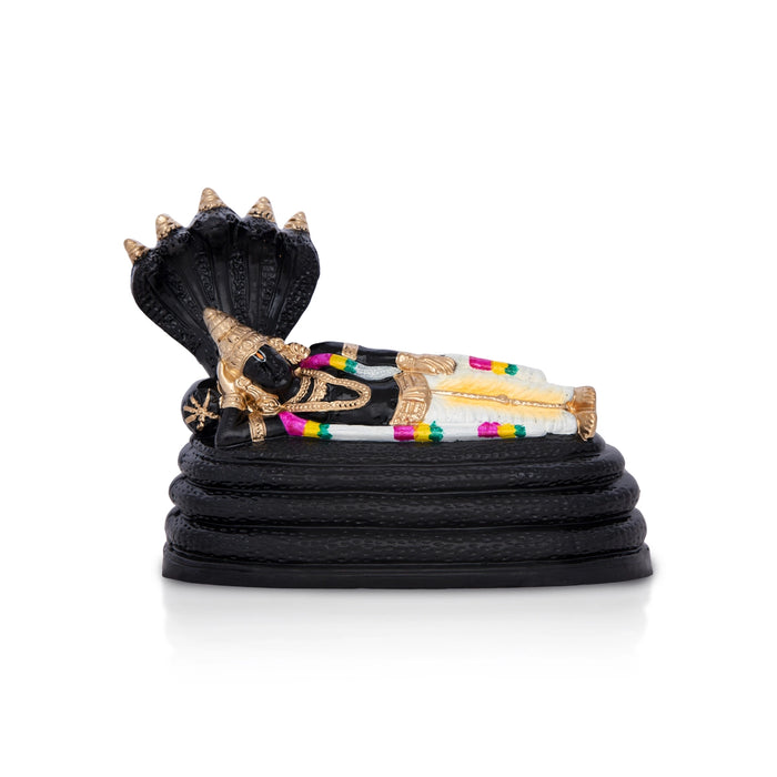 Ranganathar With Garland Clay Golu Bommai - 7 x 8 Inches | Giri Golu Doll/ Navaratri Golu Bomma/ Gombe/ Bommalu