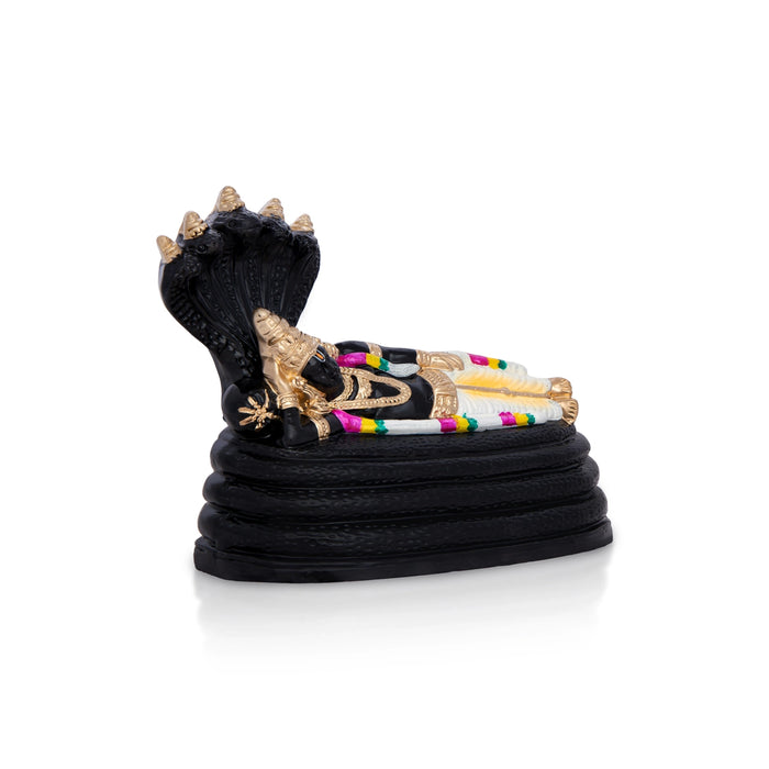 Ranganathar With Garland Clay Golu Bommai - 7 x 8 Inches | Giri Golu Doll/ Navaratri Golu Bomma/ Gombe/ Bommalu