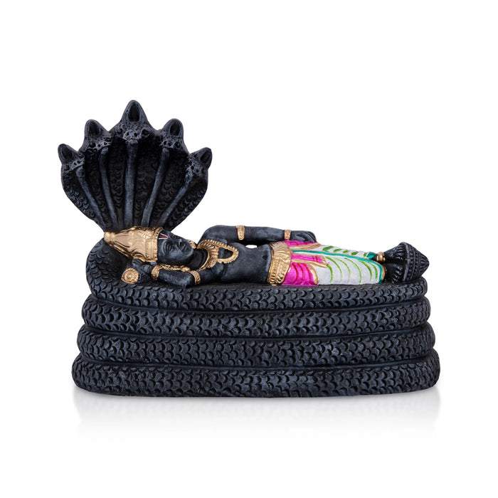 Ranganathar Black Clay Golu Bommai - 7 x 9 Inches | Giri Golu doll/ Navaratri Kolu Bomma/ Gombe/ Bommai