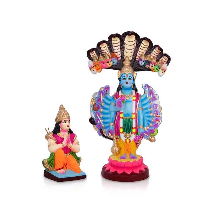 Vishvaroopam Clay Golu Bommai - 13 x 6.5 Inches | Giri Golu doll/ Navaratri Kolu Bommalu/ Dasara Doll