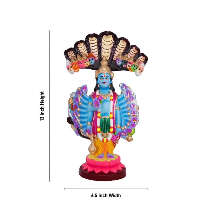 Vishvaroopam Clay Golu Bommai - 13 x 6.5 Inches | Giri Golu doll/ Navaratri Kolu Bommalu/ Dasara Doll