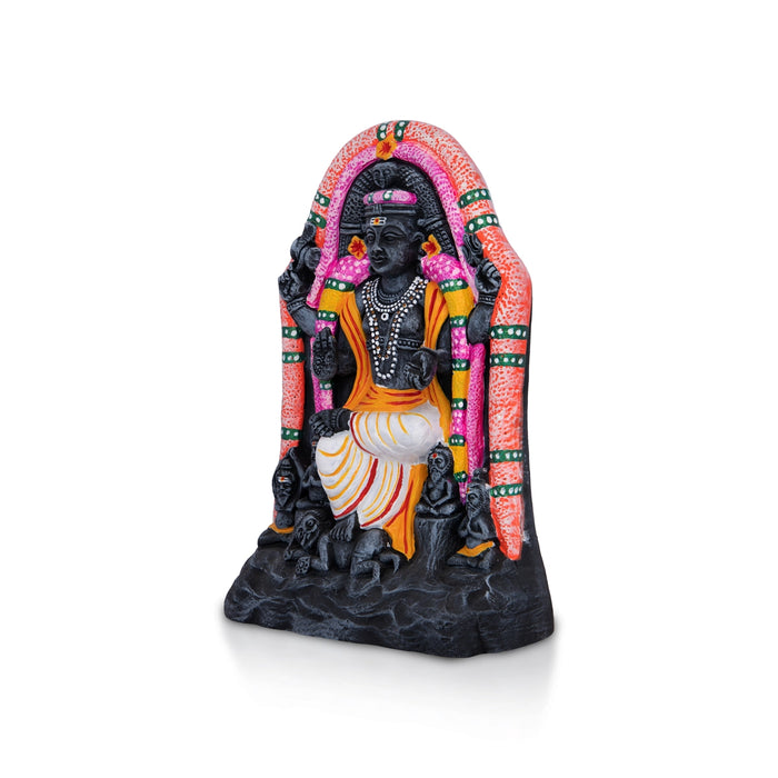 Dakshinamurthy Clay Golu Bommai - 9 x 6 Inches | Giri Golu Doll/ Navaratri Golu Bomma/ Dasara Doll