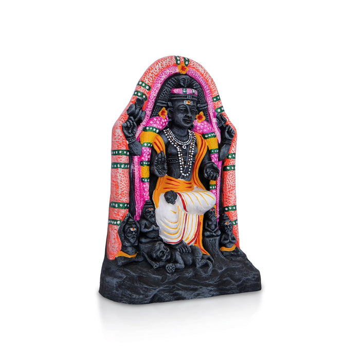 Dakshinamurthy Clay Golu Bommai - 9 x 6 Inches | Giri Golu Doll/ Navaratri Golu Bomma/ Dasara Doll
