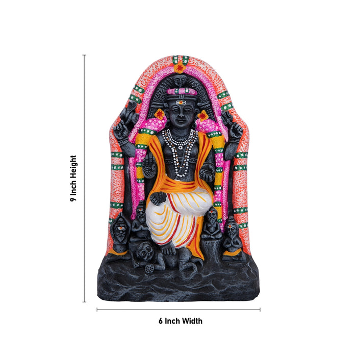 Dakshinamurthy Clay Golu Bommai - 9 x 6 Inches | Giri Golu Doll/ Navaratri Golu Bomma/ Dasara Doll