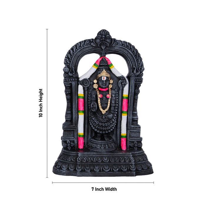 Perumal Thayar Clay Golu Bommai Pair - 8 x 5 Inches | Giri Golu Bomma/ Dasara Doll/ Gombe/ Kolu Doll