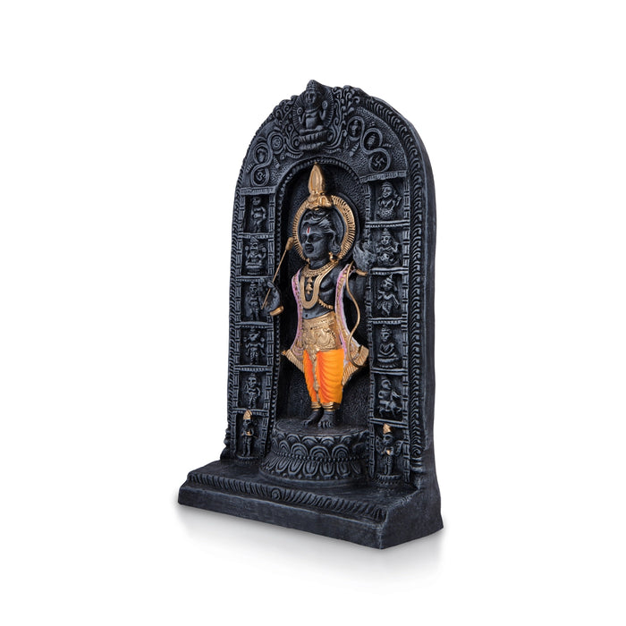 Ayodhya Ramar Clay Golu bommai - 11 x 6.5 Inches | Giri Golu Bommai/ Navaratri Kolu Bommalu/ Dasara Doll