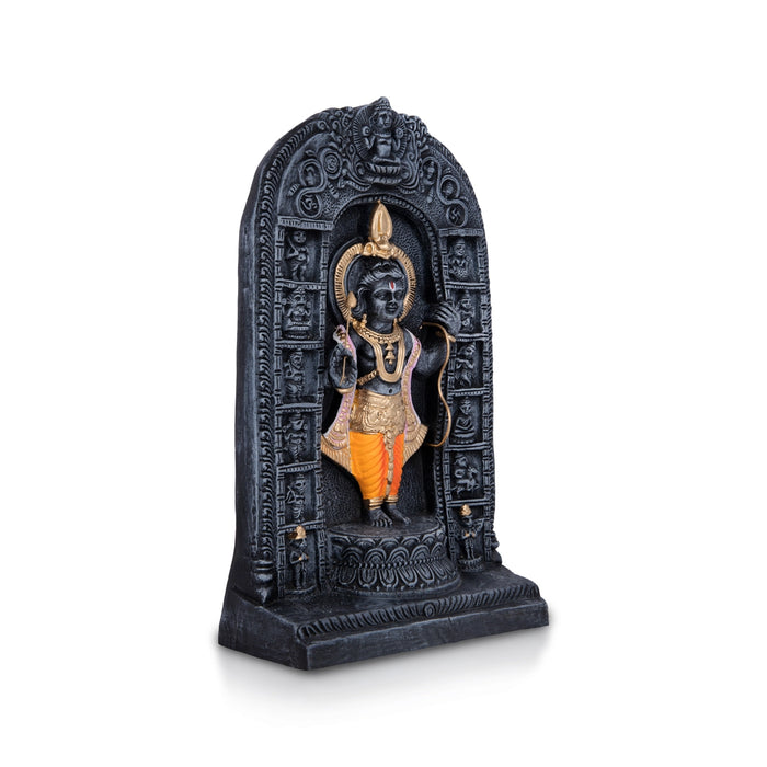 Ayodhya Ramar Clay Golu bommai - 11 x 6.5 Inches | Giri Golu Bommai/ Navaratri Kolu Bommalu/ Dasara Doll
