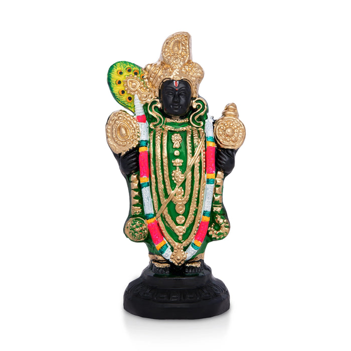 Shrinathji Clay Golu Bommai - 9.5 x 4.5 Inches | Giri Golu Doll / Navaratri Kolu Bomma / Gombe