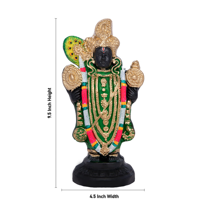Shrinathji Clay Golu Bommai - 9.5 x 4.5 Inches | Giri Golu Doll / Navaratri Kolu Bomma / Gombe