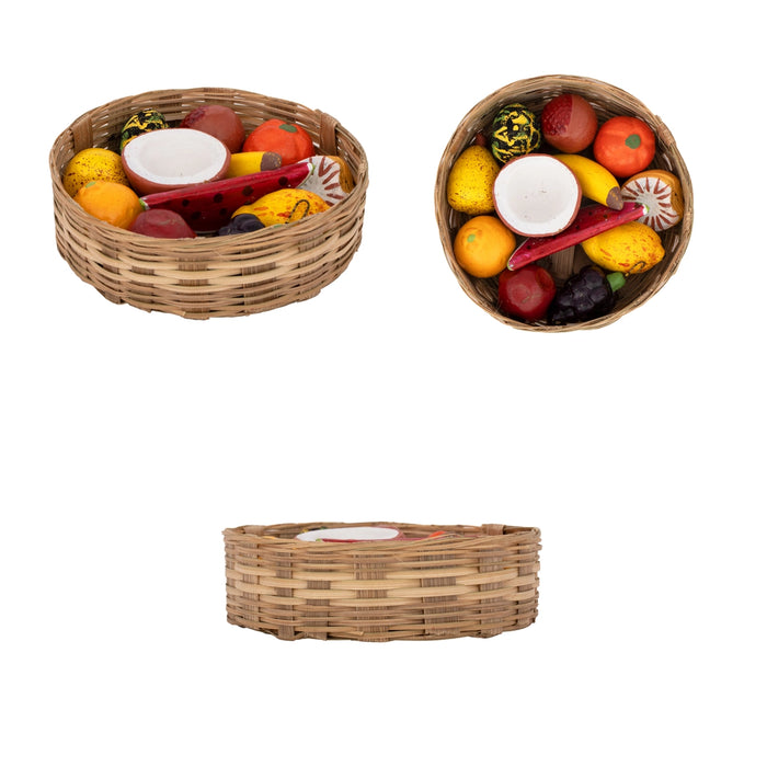 Fruits & Vegetables Basket Clay Golu Bommai | Giri Golu Doll/ Navaratri Golu Bomma/Gombe/Bommai