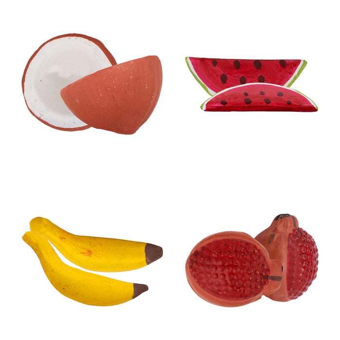 Fruits & Vegetables Basket Clay Golu Bommai | Giri Golu Doll/ Navaratri Golu Bomma/Gombe/Bommai